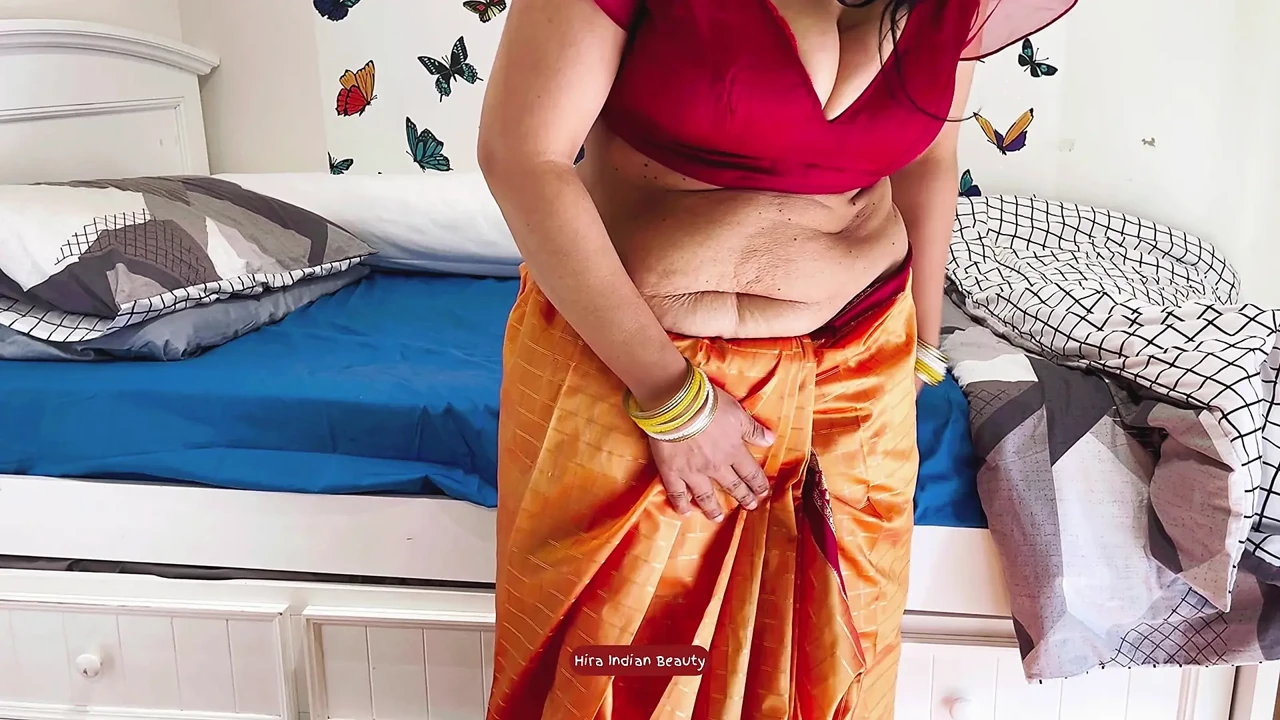 Hottest Saree Sex - Desi Milf in Silk Saree fucked hard by Brother in law - Loud moans - Pussy Eating