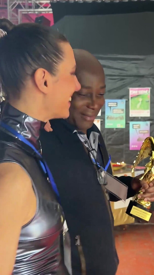 Lety Howl and Joachim Enjoy Their Trophy