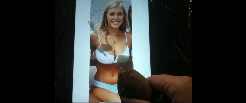 Blonde Big Tits Cum Tribute