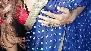 Wearing saree step by step my stepmom