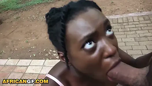 Big Tits Ebony Good Girl Exposed In Wild Outdoor Fucking Session