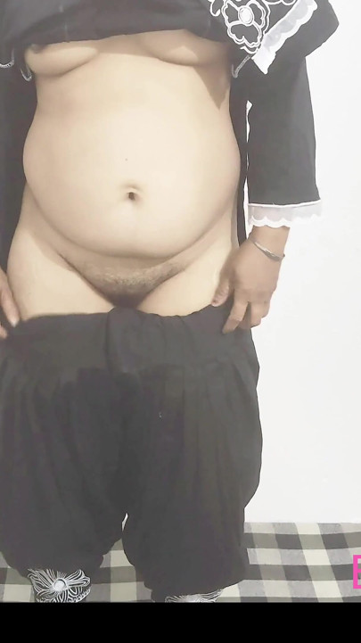 Black Suit Beautiful Indian Punjabi Girl Enjoy Sex