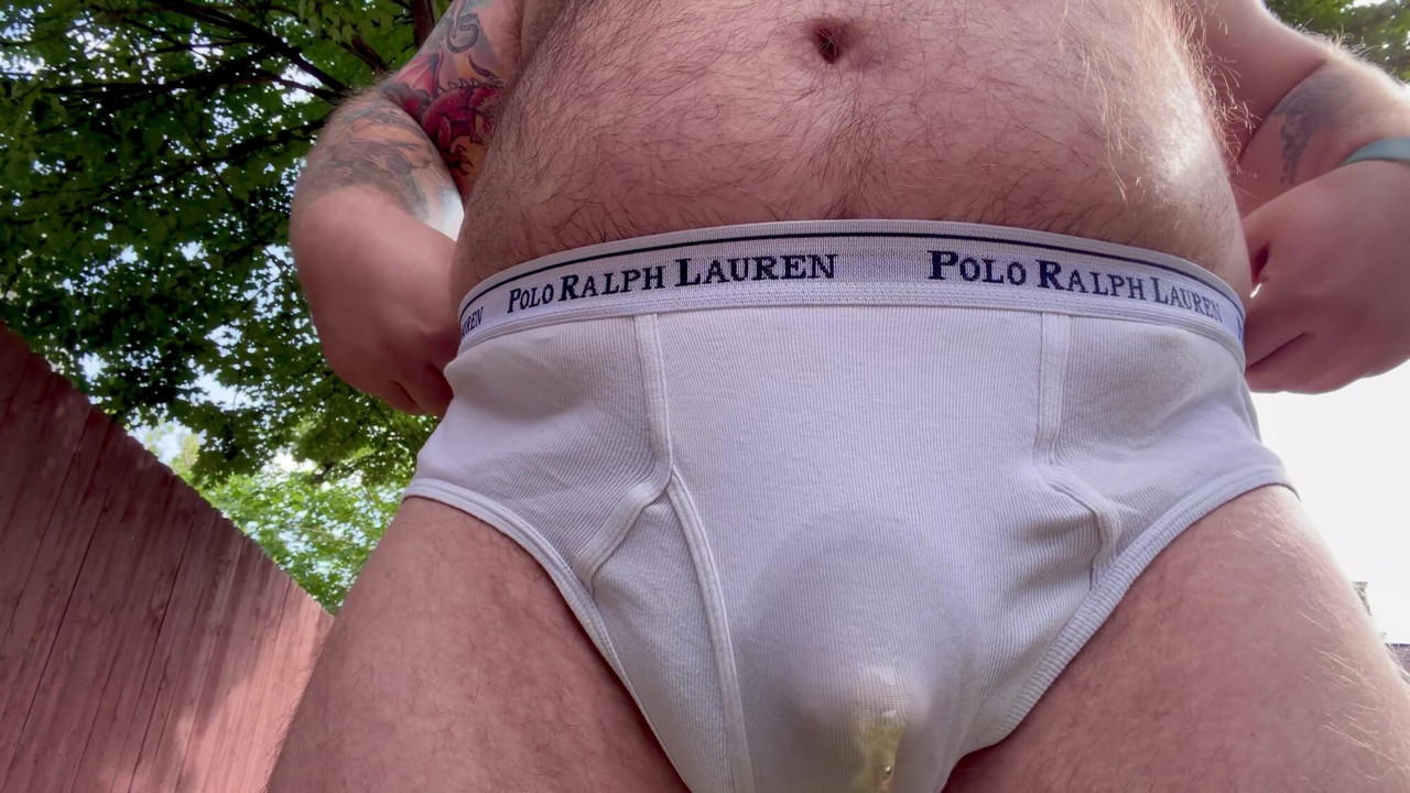 pissing my briefs outside