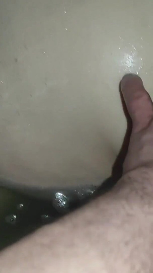 Sexy bbw girlfriend gets her nice big belly and big tits massaged in the bathtub. He gets his big cock massaged | Clip 1