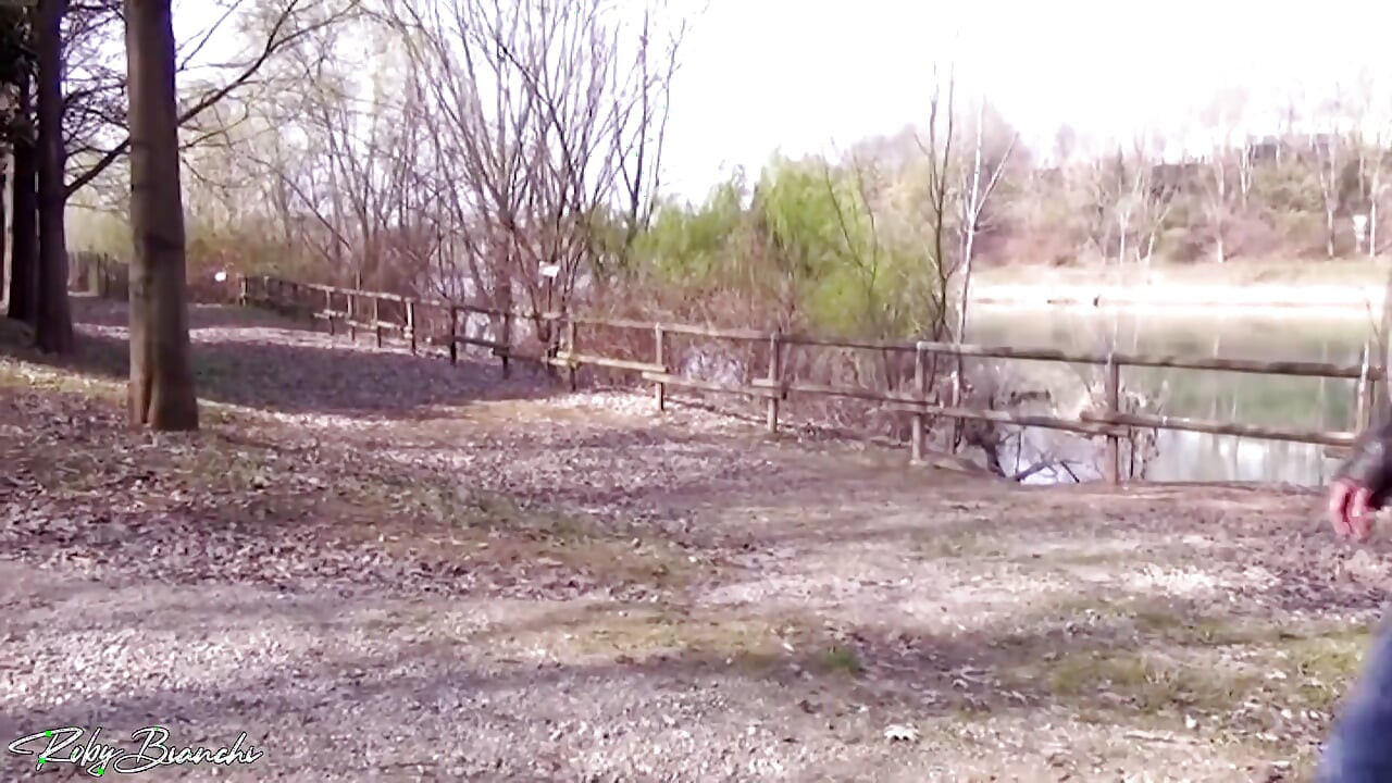 Big Slut Gets Fucked in the Woods Near the River