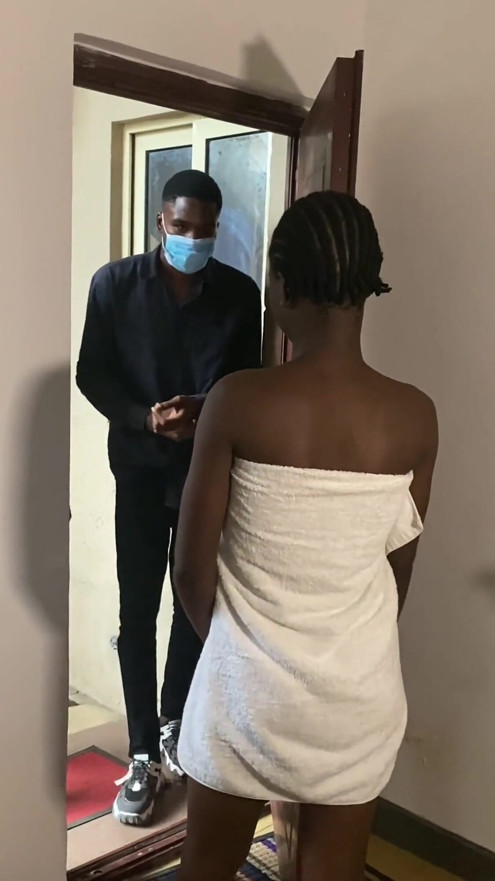 Stepped Out of the Shower Into a Threesome