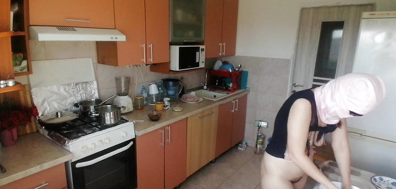 Amateur couple having crazy sex in the bedroom.