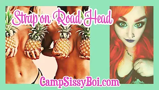 Camp Sissy Boi presents strap-on road head with Jared