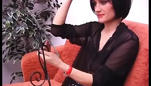 Amateur skinny girl hard banged from behind by a big muscled guy
