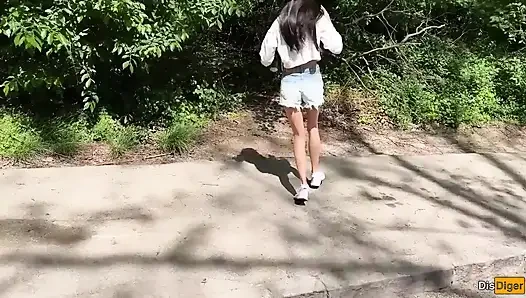 Graffiti çizim hooligan ormanda yarakla cezalandırılıyor - külota boşalma