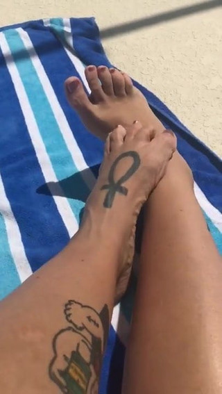 Foot tease