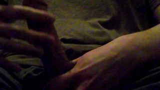 Edging my cock, moaning, precum, and intense orgasm
