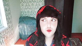 Carina signora ragazzo vestito sexy modello caldo crossdresser sissy femboy sottile trans cornea amatoriale gattino