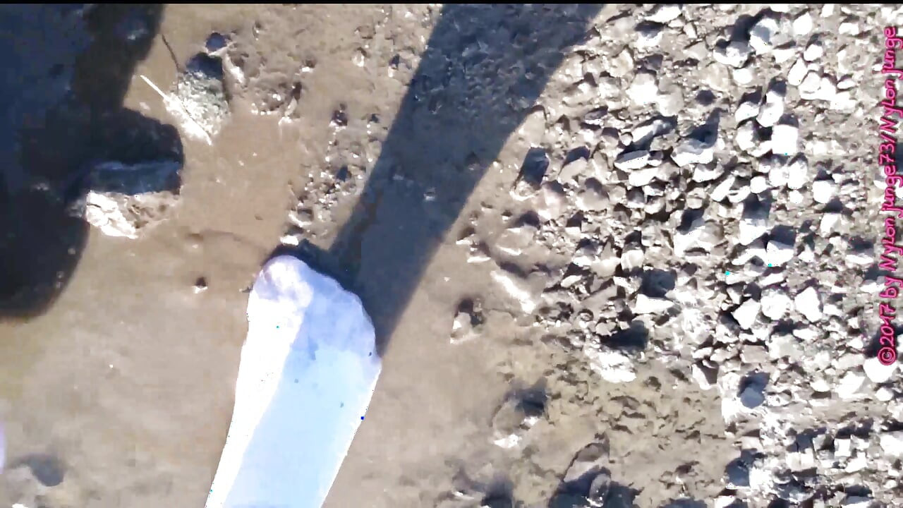 White Socks in the Puddle