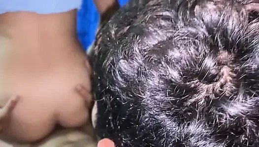 I milk my stepsister's big tits