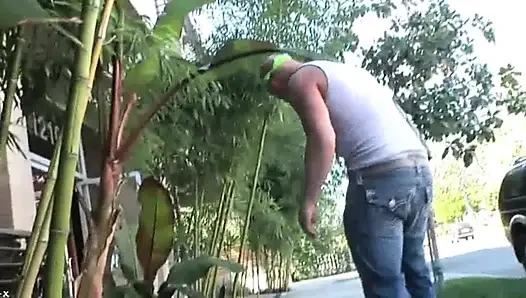 Bald Fucked by Blonde Shemale