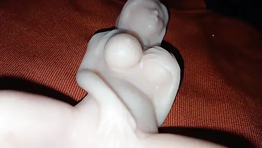 Реалистичная секс-игрушка в видео от первого лица 4K - жизненная силиконовая кукла, соло-сцена