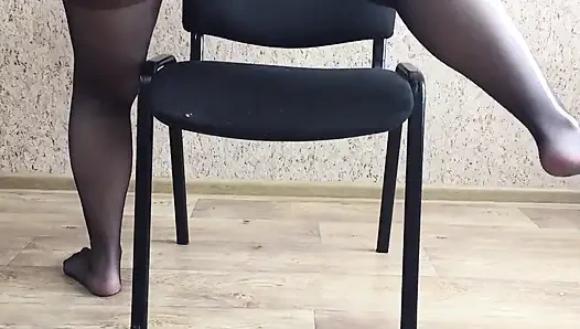 Young Lady in Torn Tights