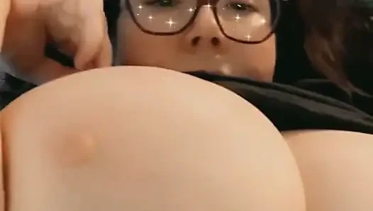 Big Boobs Lounging on the Sofa