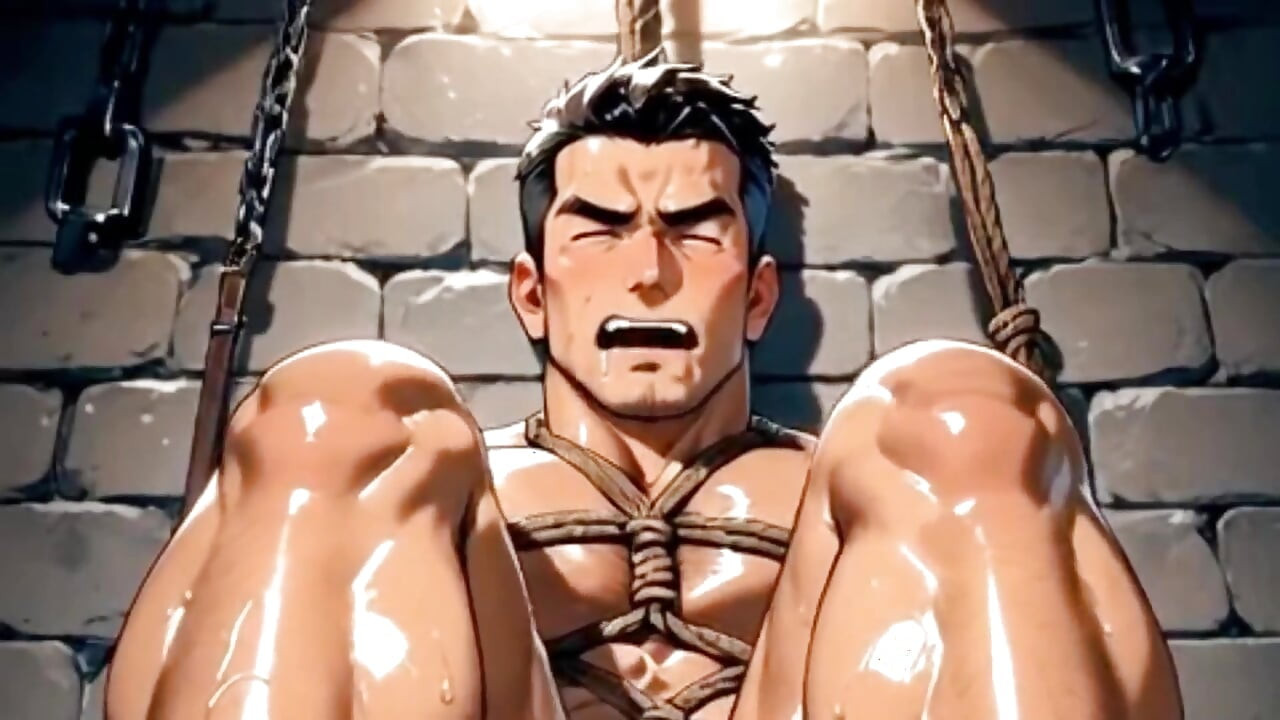 Inserting a Super Thick Dildo Into Ftm Pussyes Anime Hentai Yaoi Animation.