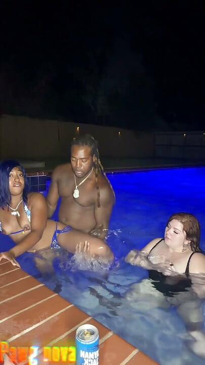 At the pool with my best friend Fijii pornbox and Str8rich fucking us hard no mercy