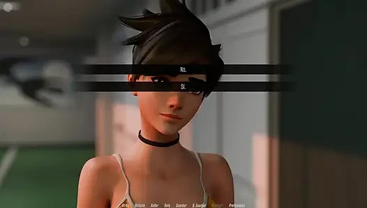Overwatch XXX - Overwatch Tracer Fucked By Two Men - Tracer Route