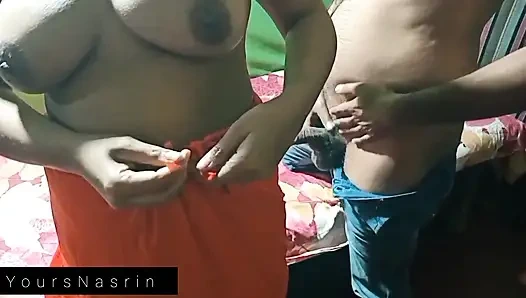 Indisches neues verheiratetes heißes bhabi gefickt mit ihrem ehemann in sharee.