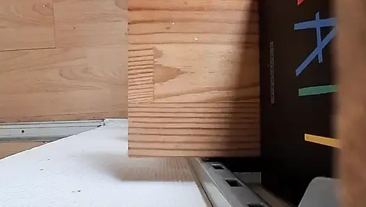 I suck his big cock on 4 legs and he fucks me for a long time doggy style off camera