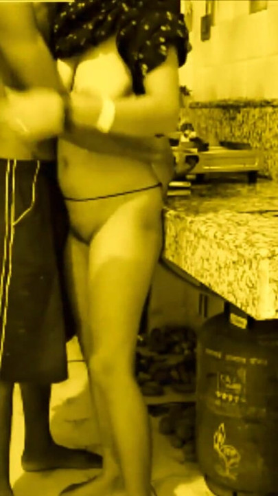 Curvy Goddess Desi Bhabi Gets Drilled Fast and Hard by her young devar in kitchen room. | Clip 1