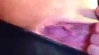 Wife fucking her sweet pussy