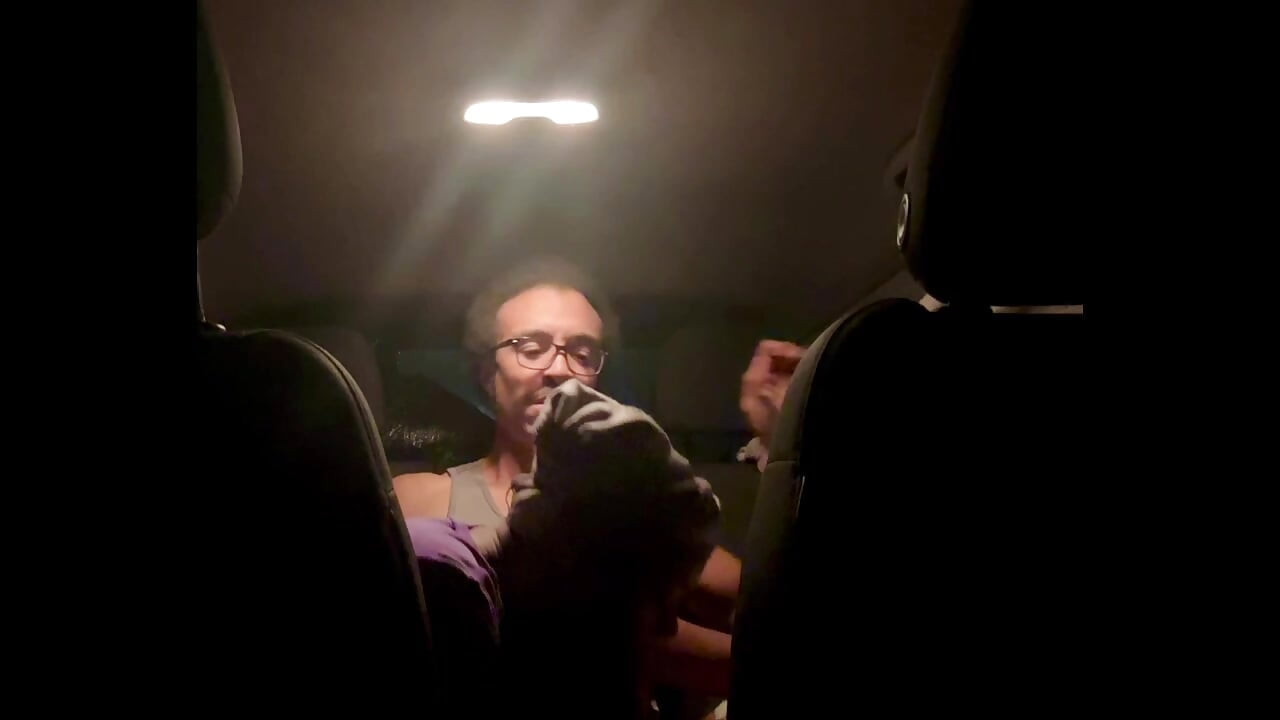 Nerdy boyfriend gets his dick sucked good and let’s me ride him until I cum.