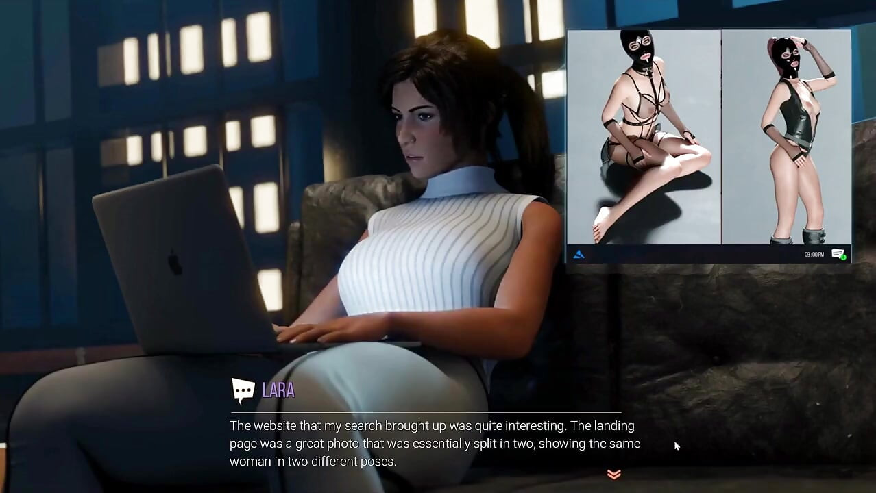 Croft Adventures Game Hentai Parodie Aflevering 8 Verrassingsbibliothecaris Om BDSM Online te doen!