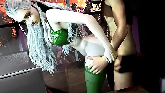 Fucking Sexy High Elf In The Office