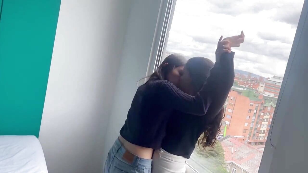 I'm fucked by my ex-boyfriend's lesbian friend