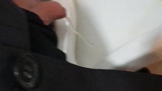 Pissing with uncut and small dick