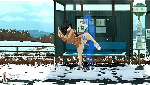 Hentai-spiel - sex im freien mit einem heißen schätzchen - komplette CG-sammlung