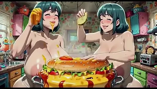 Funny Women Cooking, Ai Animation