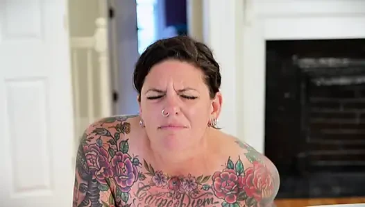 Carrie Capri Gets Fucked Doggie Style by Fucking Machine and Cums Hard!