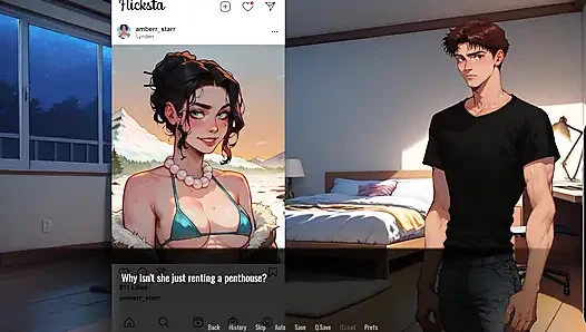 A Hot Redhead Stripper Gives a Lap Dance- Welcome to Port Haven #4 Gameplay