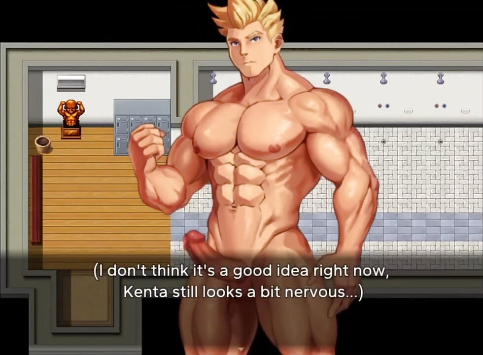 Stranger enters the locker room and makes me excited.
