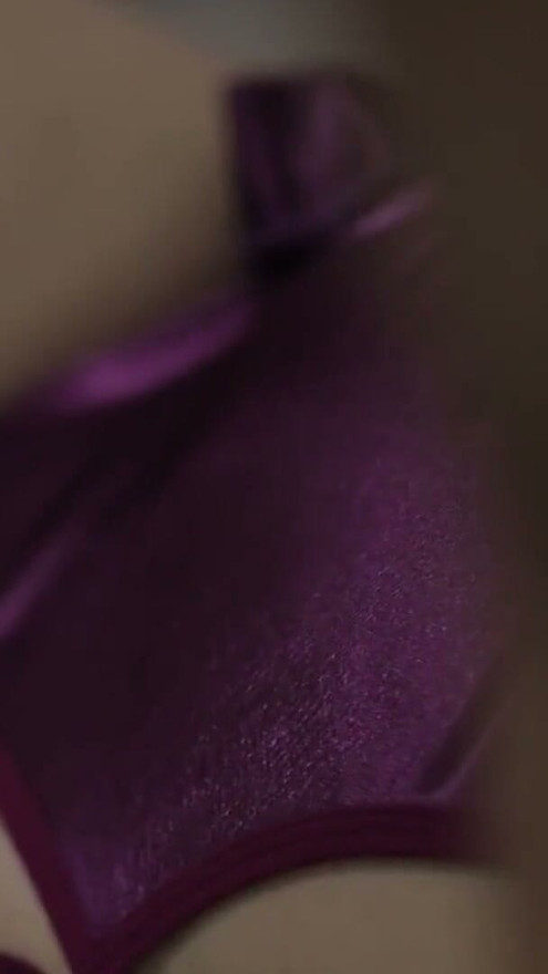 Indian Desi really sexy in Purple SAtin Lingerie and fuck until cum so hard | Clip 2