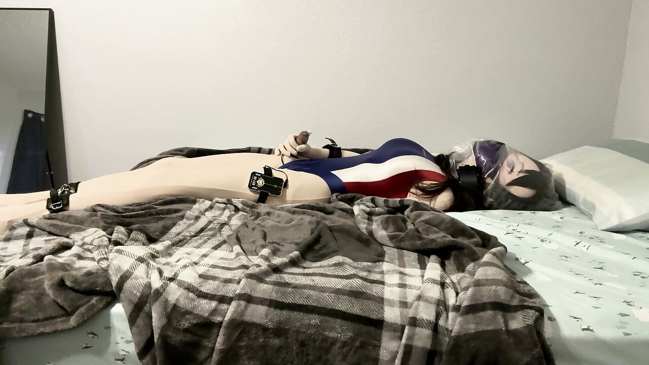 Kigurumi Breathplay Onani med Estim