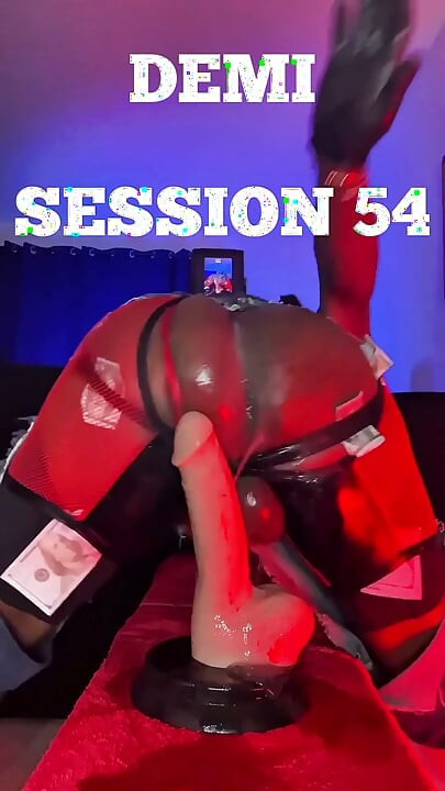 Big Round Ass Riding Huge Dildo