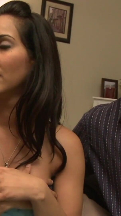 Powerful moment from "Stranger talks a busty brunette MILF into sucking and riding his cock"