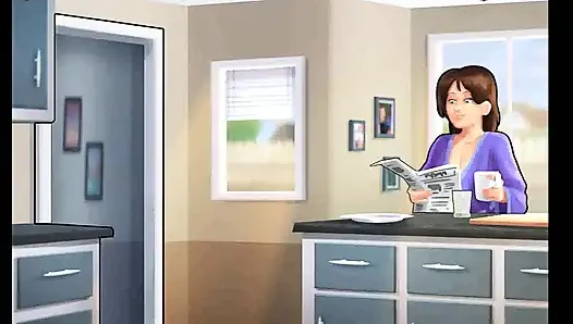 Summertime saga: his new roommate is a hot MILF with big boobs ep 124