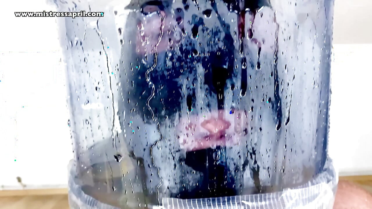 Dominatrix mistress April - Slave in the bottle