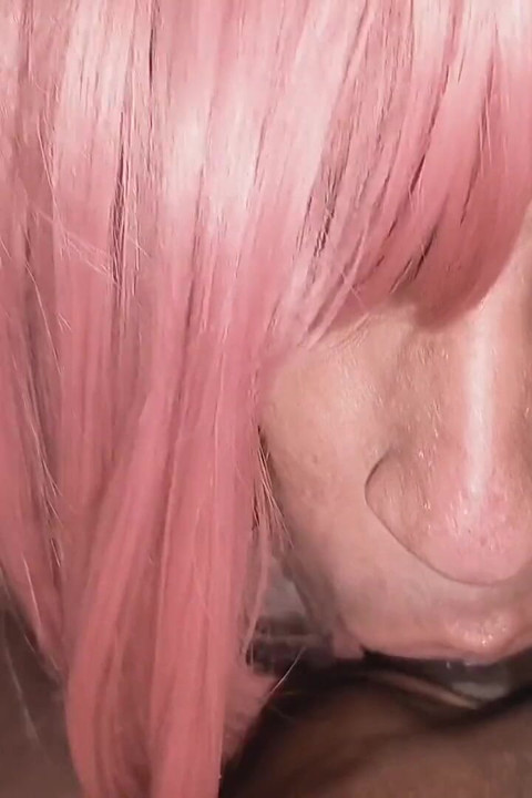 Glossy-lipped Sissy Princess Drops to Her Knees and Teases BBC with Slow Tongue Swirls Before Gagging Balls-deep 2