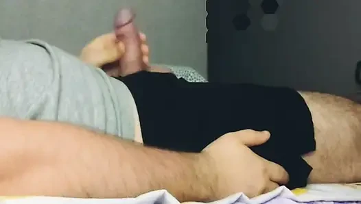 A wanker's daily routine. Bathroom, kitchen, bedroom - wank!