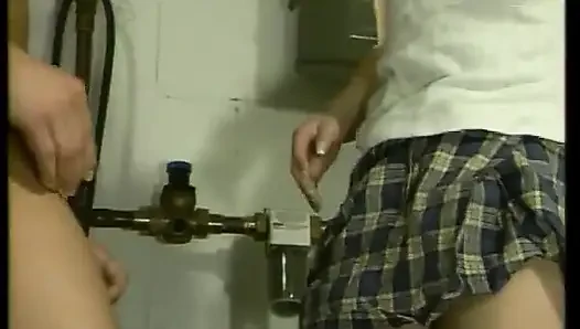 Almanya'dan sarışın kızlar üç yollu yarak memnun etmek için burada