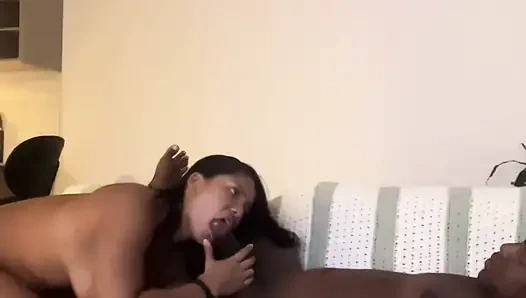 The BBC stretches my tight pussy -amateur couple- nysdel